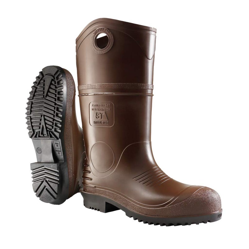 DUNLOP Durapro Xcp Steel Toe - PVC Work boots for Men & Women - Waterproof Safety boots witch Chemical protection - Slip resistant - Brown - Size 3-16 - Image 1